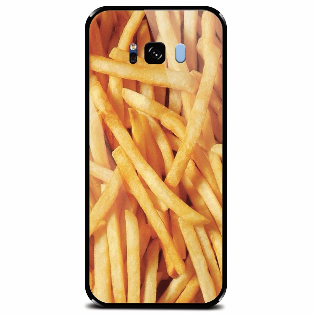 Husa din sticla securizata pentru Samsung Galaxy S8 Plus, Fries