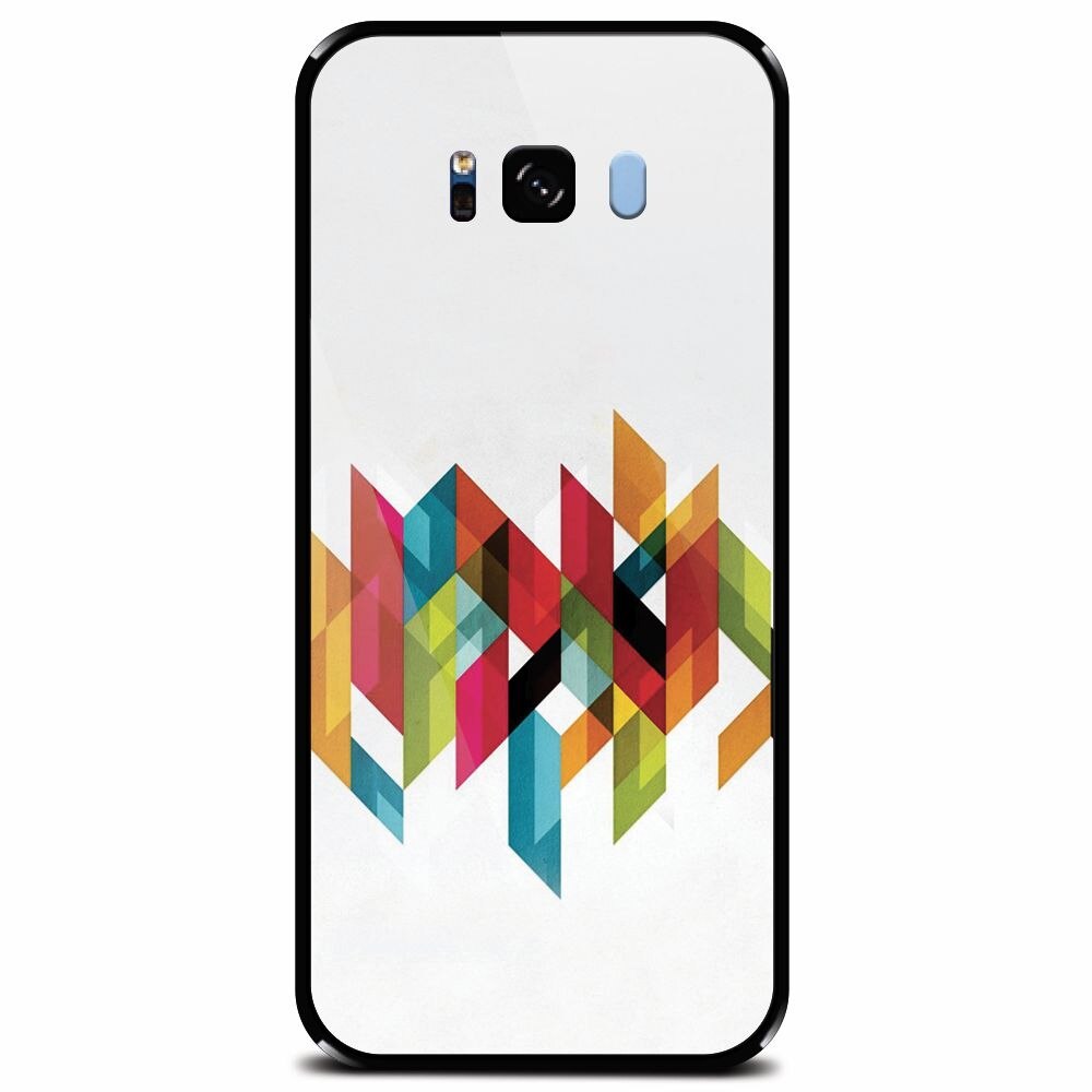 Husa din sticla securizata pentru Samsung Galaxy S8, Geometric
