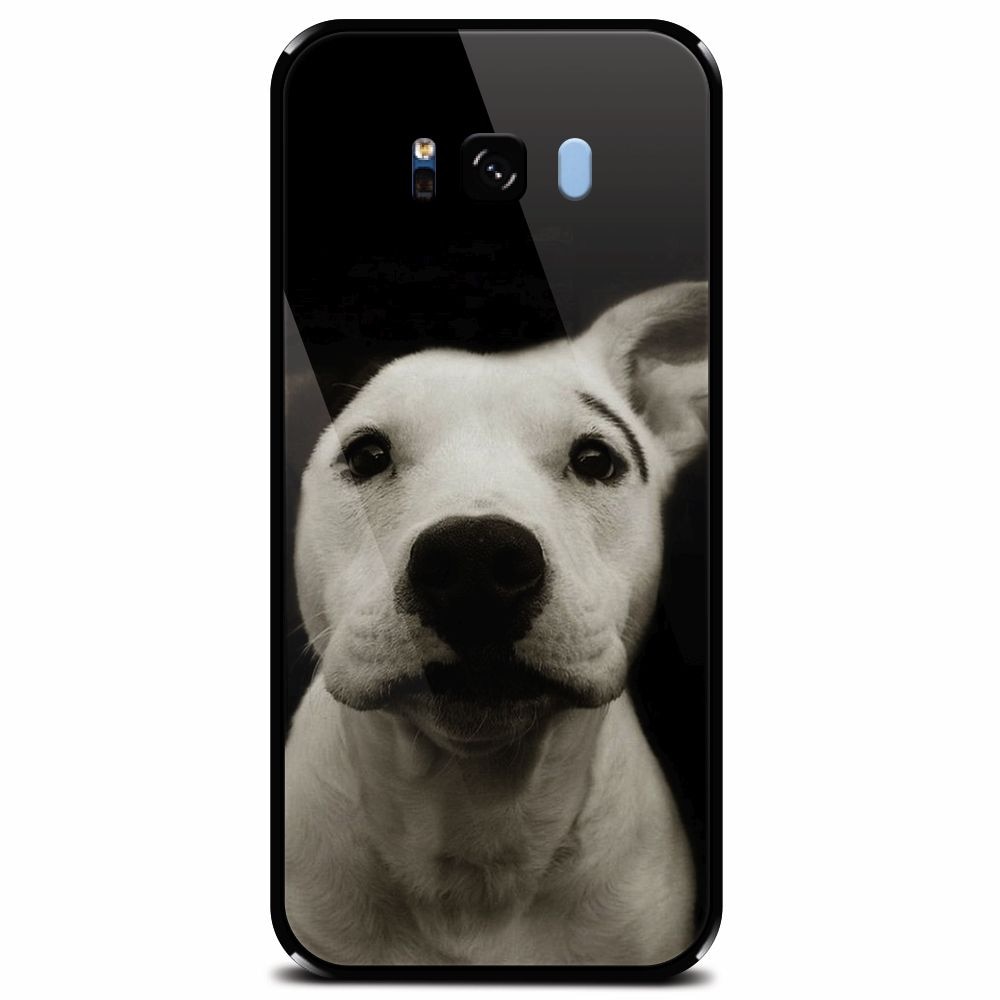 Husa din sticla securizata pentru Samsung Galaxy S8 Plus, Funny Dog