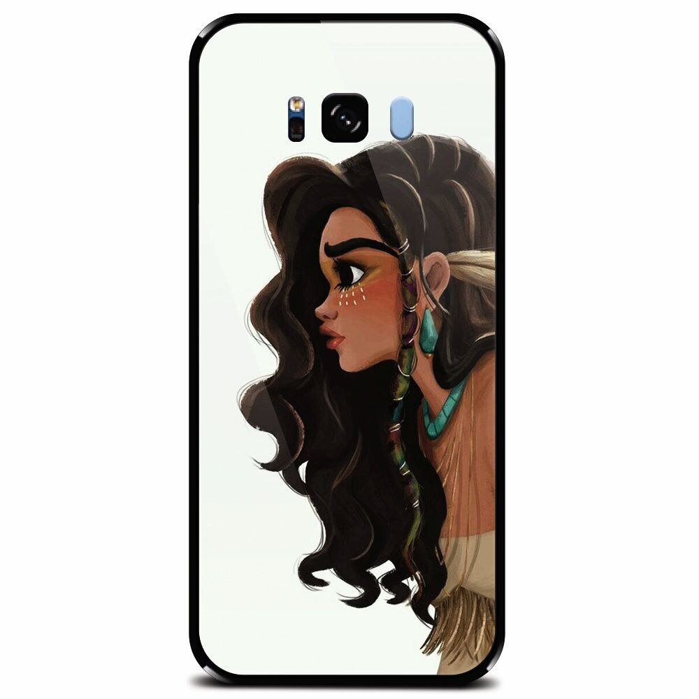 Husa din sticla securizata pentru Samsung Galaxy S8 Plus, Indian Girl