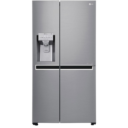 Side by side LG GSL961PZUZ, 600 l, Clasa A++, No Frost, Dispenser apa, Compresor Liniar Inverter, WiFi, Smart Diagnosis, H 179 cm, Argintiu