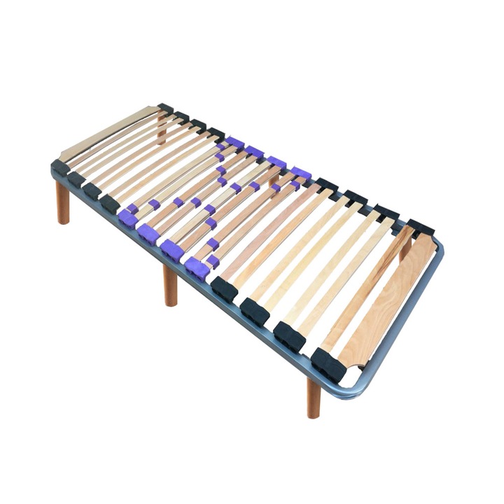 Somiera FLEX cu picioarele din lemn masiv, SLEEP ON, fag, 70 x 190 cm
