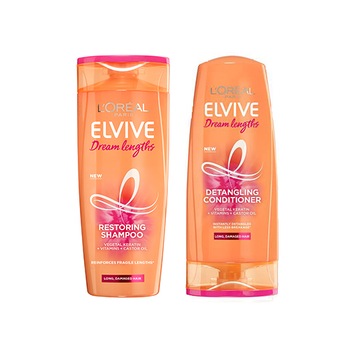 Sampon L'Oreal Paris Elseve Dream Long reparator pentru par lung, deteriorat, 250 ml+ Balsam de Recuperare pentru Parul Deteriorat Long Elseve Dream Long 200ml Sampon L'Oreal Paris Elseve Dream Long reparator pentru par lung, deteriorat, 250 ml+ Balsam de Recuperare pentru Parul Deteriorat Long Elseve Dream Long 200ml
