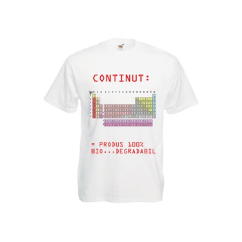 Tricou barbatesc imprimeu DTG Fruit of the loom Produs bio ,alb, 2XL Tricou barbatesc imprimeu DTG Fruit of the loom Produs bio ,alb, 2XL