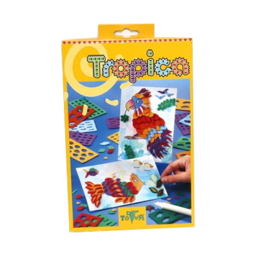 Set de pictura cu pasla Tropica, Totum, +4ani