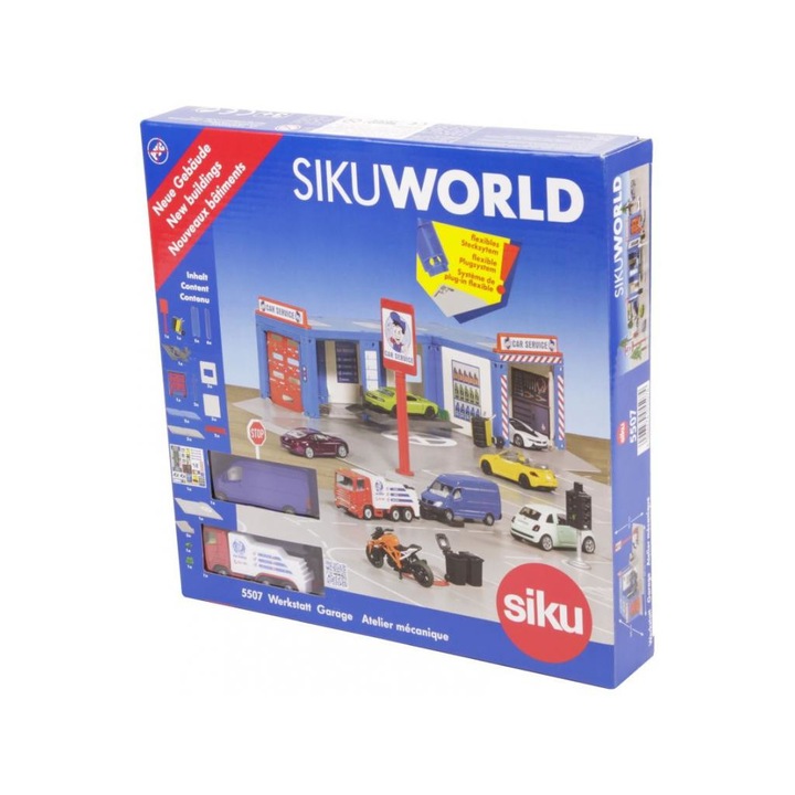 Гараж за игра Siku autók,jármuvek SIKU 4055074, Многоцветен