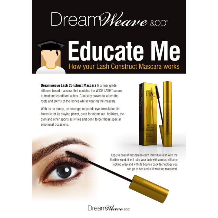 Спирала със серум за подхранване Dreamweave, Lash Construct Mascara, 6 ml. eMAG.bg