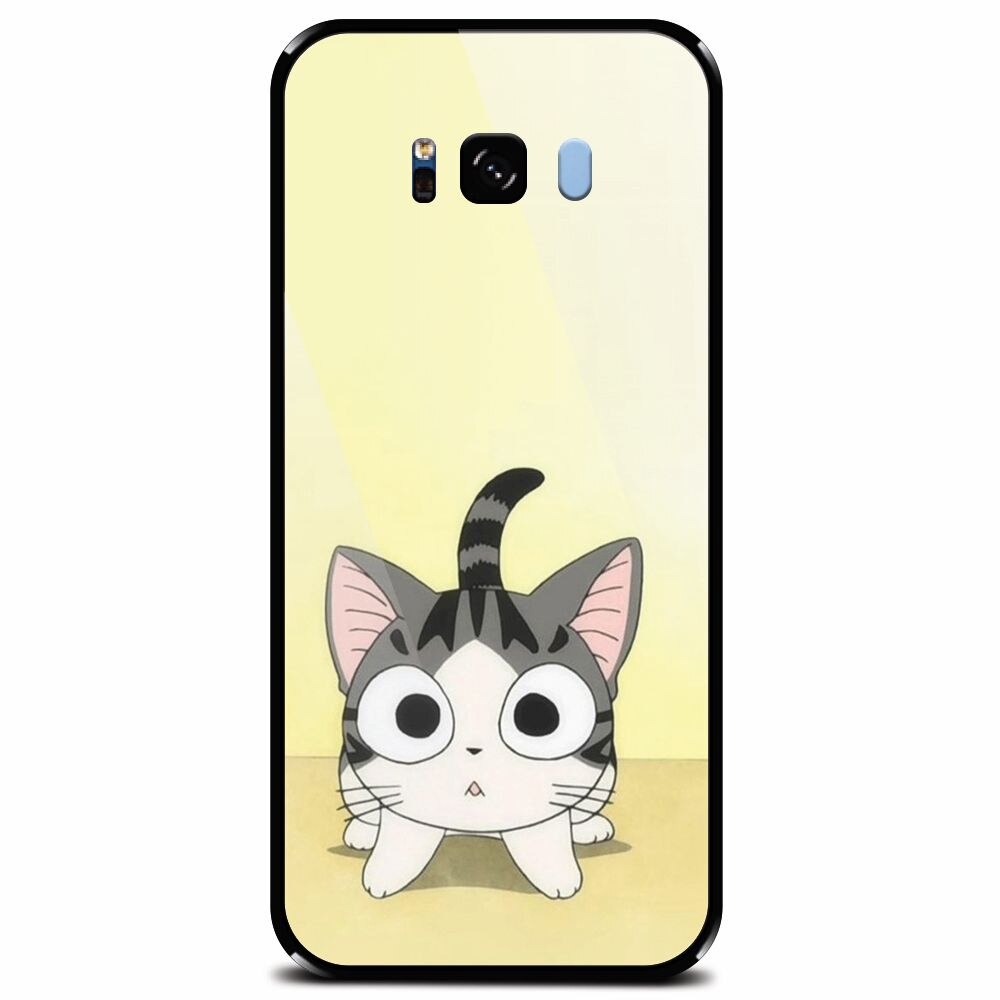 Husa din sticla securizata pentru Samsung Galaxy S8, Cute Ktty