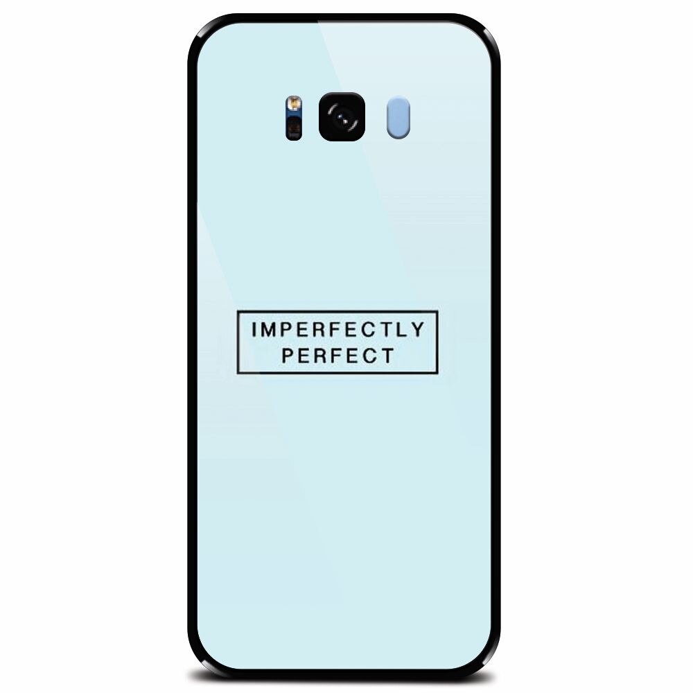 Husa din sticla securizata pentru Samsung Galaxy S8 Plus, Imperfectly Perfect