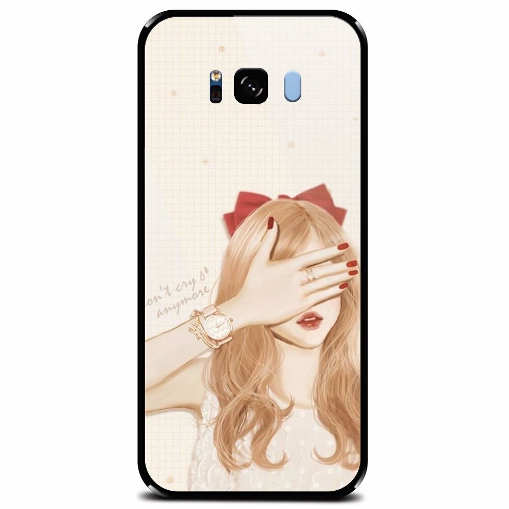 Husa din sticla securizata pentru Samsung Galaxy S8 Plus, Dont Cry Anymore