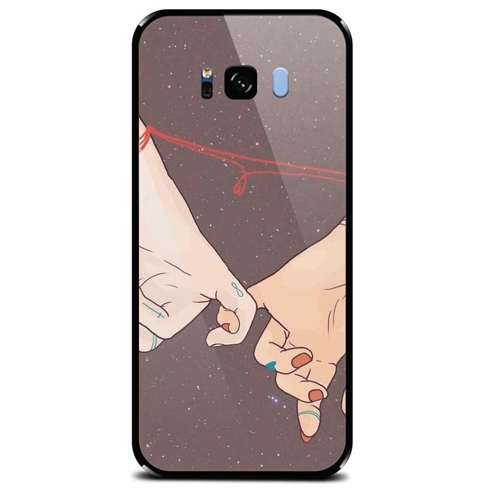Husa din sticla securizata pentru Samsung Galaxy S8 Plus, Infinit Love