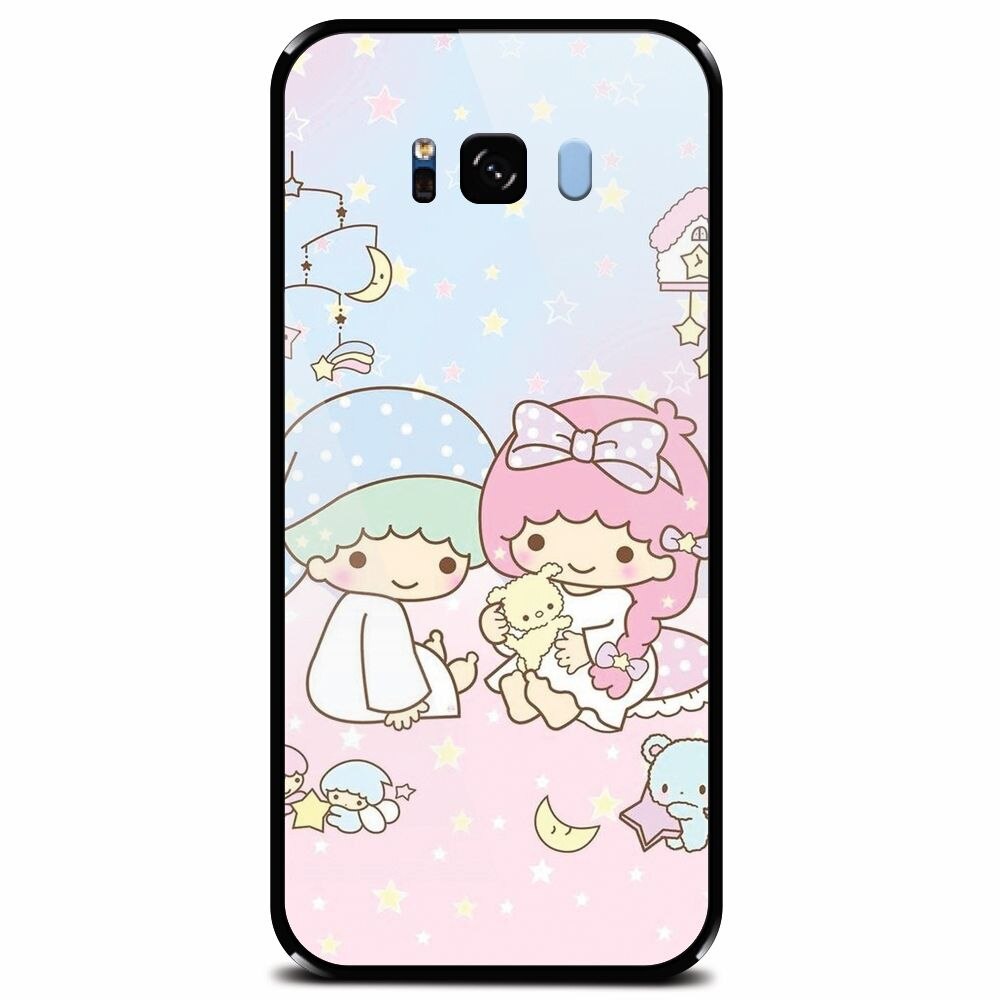 Husa din sticla securizata pentru Samsung Galaxy S8 Plus, Little Twins