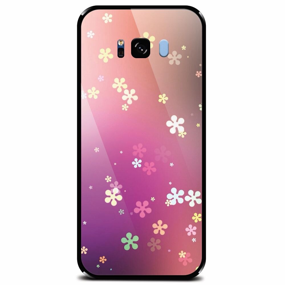 Husa din sticla securizata pentru Samsung Galaxy S8, Girlish 002