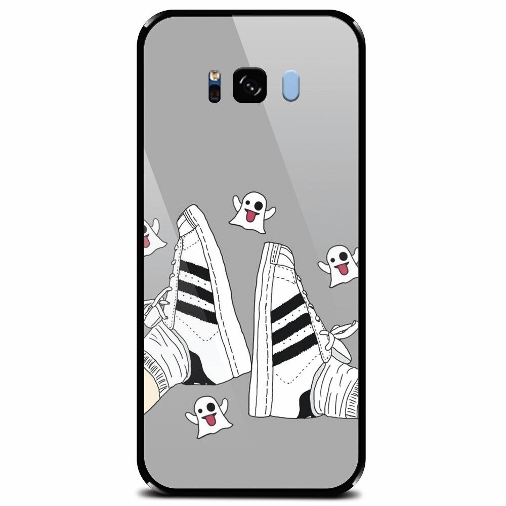 Husa din sticla securizata pentru Samsung Galaxy S8 Plus, Little Phantoms