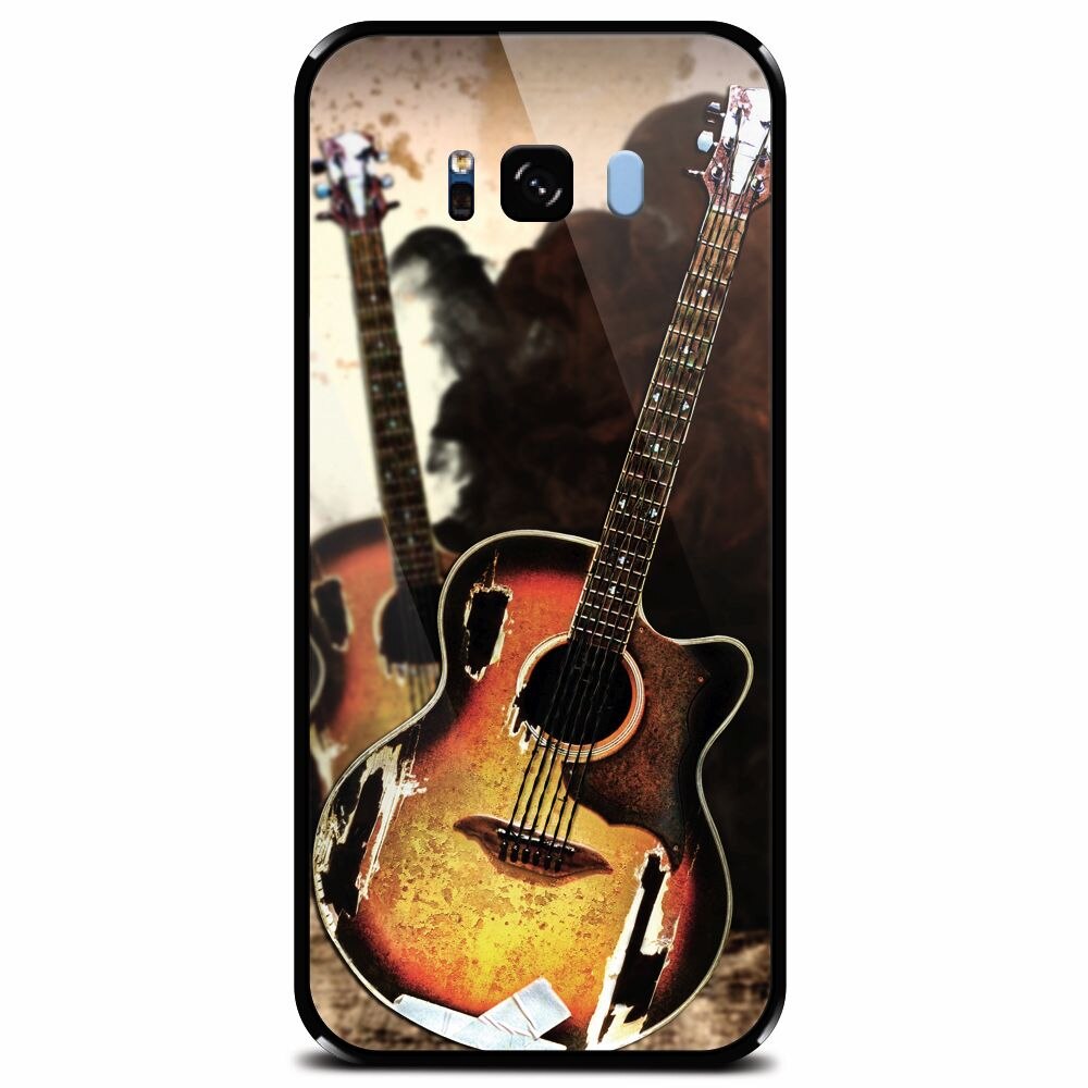 Husa din sticla securizata pentru Samsung Galaxy S8 Plus, Hardcore Rock