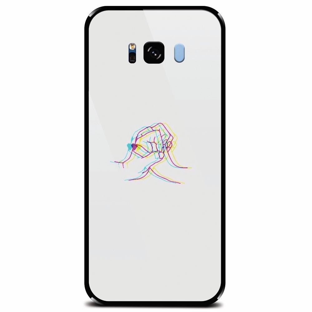 Husa din sticla securizata pentru Samsung Galaxy S8 Plus, With Love
