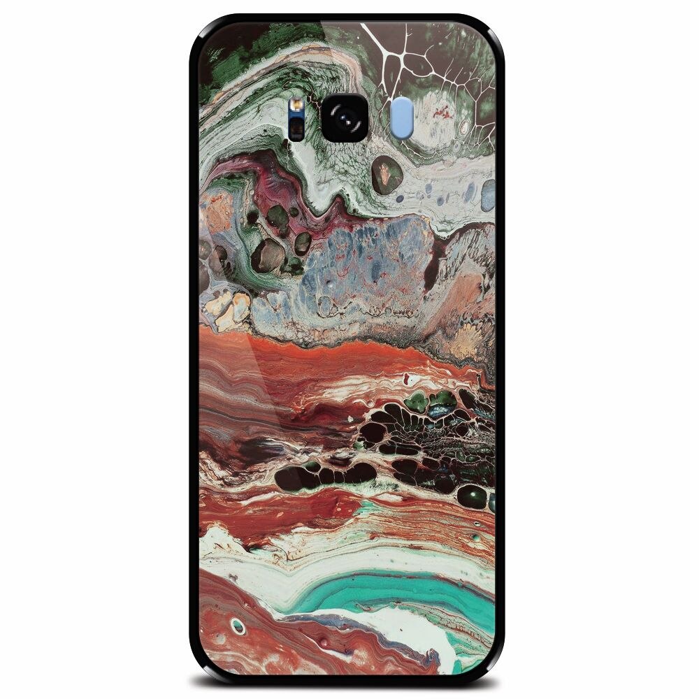 Husa din sticla securizata pentru Samsung Galaxy S8 Plus, Abstract 104