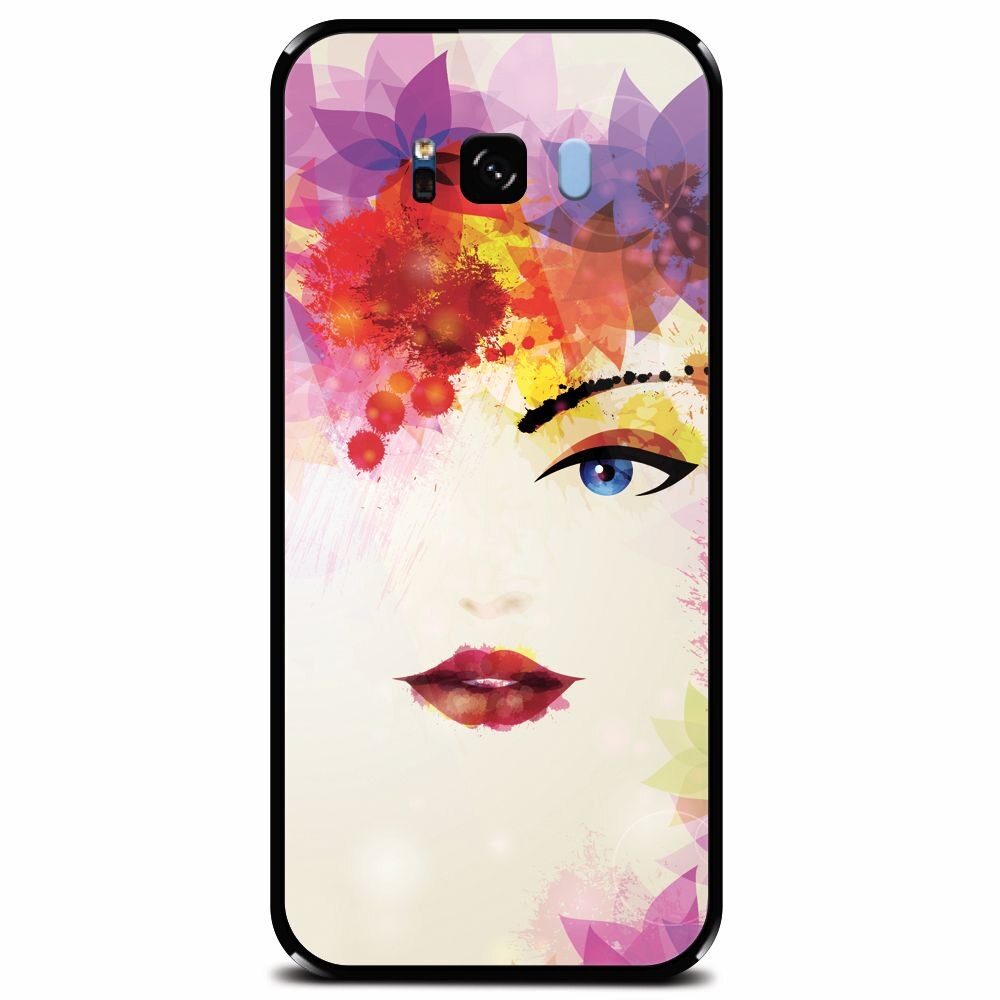 Husa din sticla securizata pentru Samsung Galaxy S8, Pretty Face