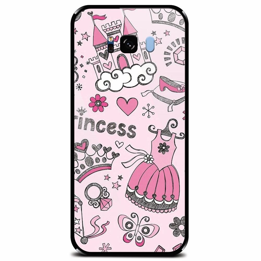 Husa din sticla securizata pentru Samsung Galaxy S8 Plus, Princess
