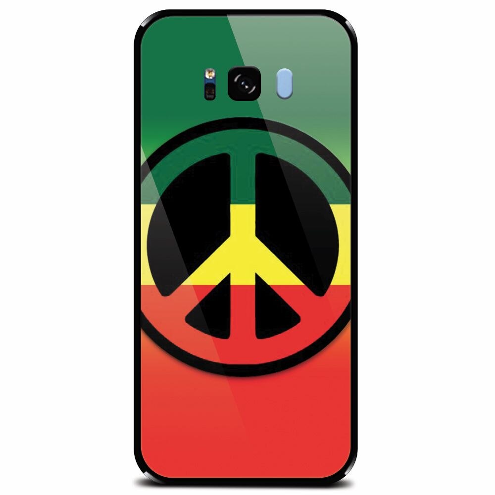 Husa din sticla securizata pentru Samsung Galaxy S8 Plus, Peace