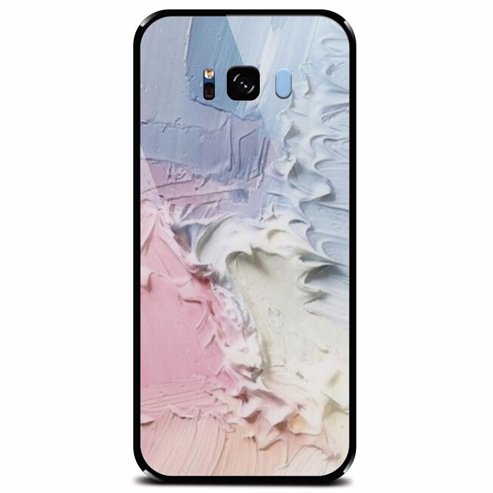 Husa din sticla securizata pentru Samsung Galaxy S8 Plus, Paint