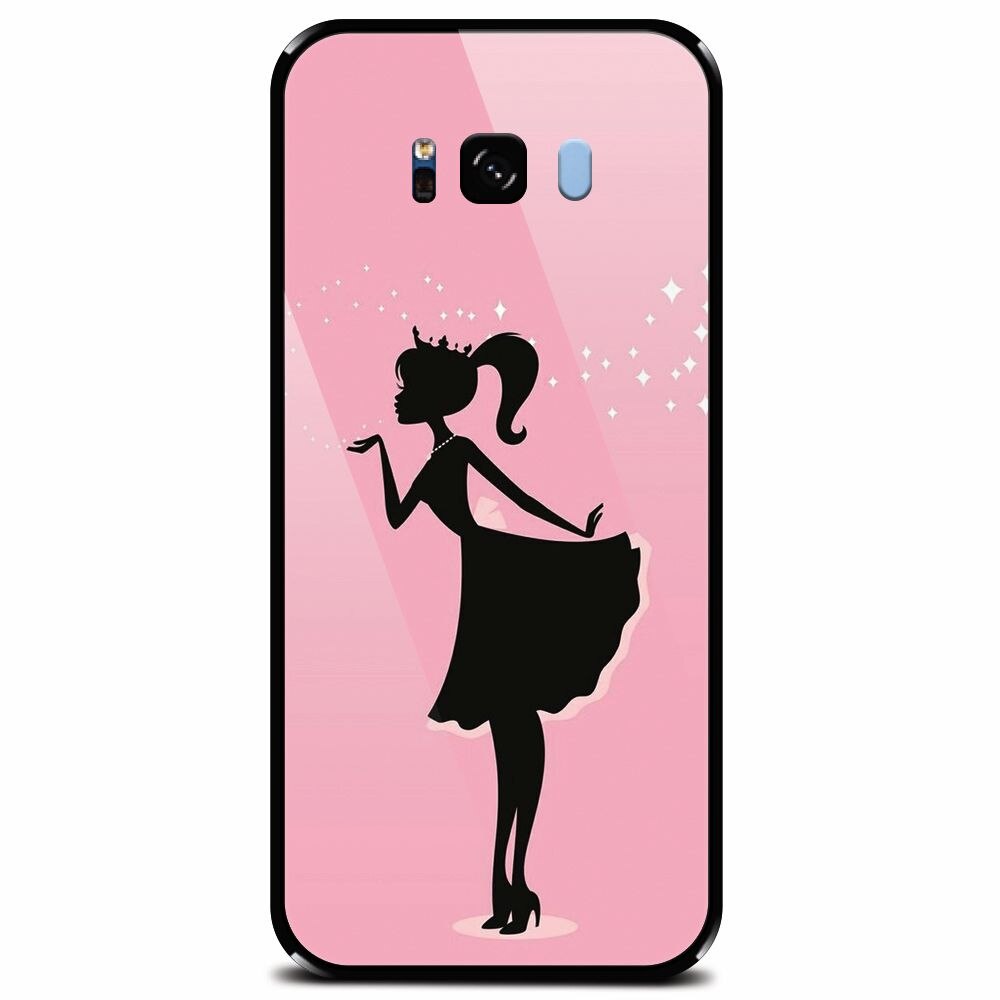 Husa din sticla securizata pentru Samsung Galaxy S8 Plus, Princess 2