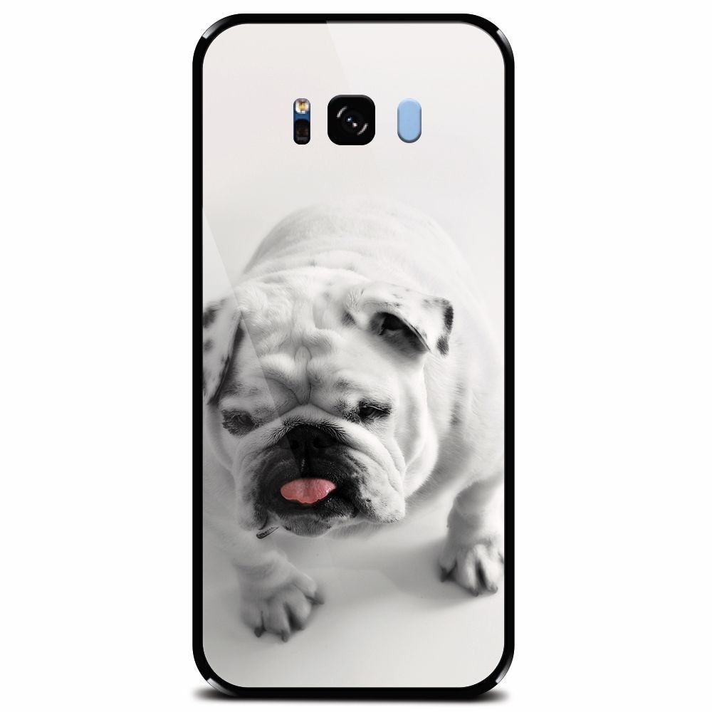 Husa din sticla securizata pentru Samsung Galaxy S8, Pretty Doggy