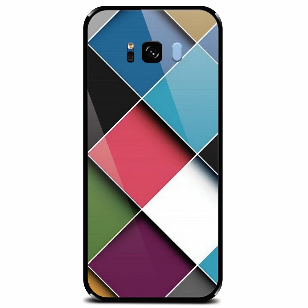 Husa din sticla securizata pentru Samsung Galaxy S8 Plus, Square
