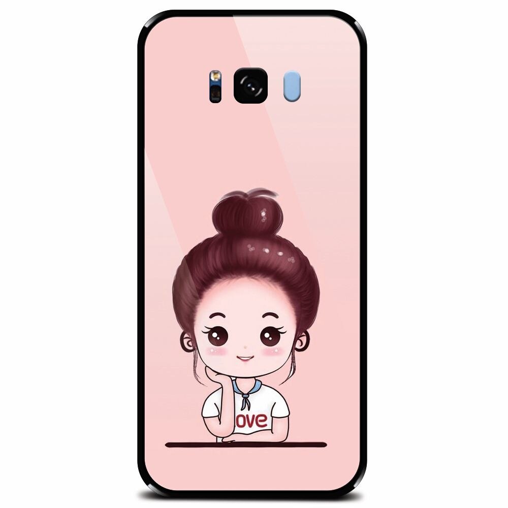 Husa din sticla securizata pentru Samsung Galaxy S8 Plus, Animasi