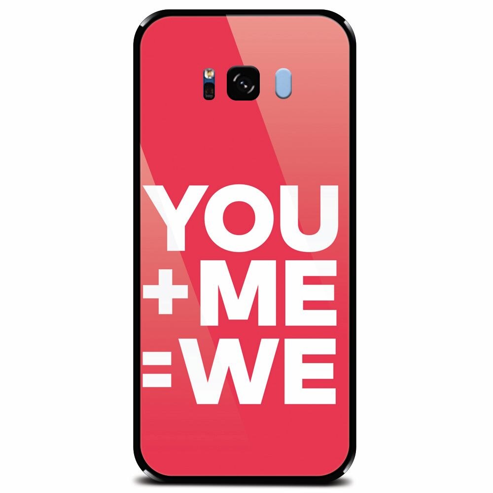 Husa din sticla securizata pentru Samsung Galaxy S8 Plus, Valentine Boyfriend