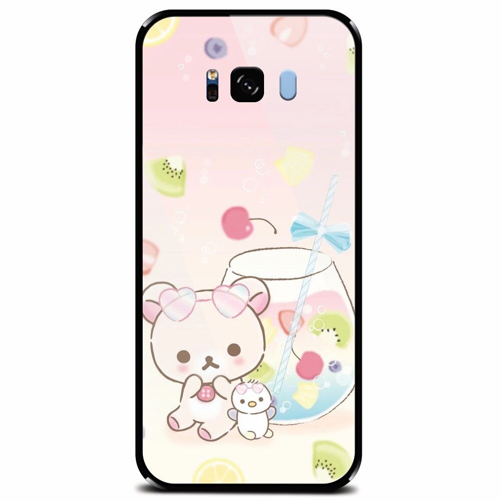 Husa din sticla securizata pentru Samsung Galaxy S8 Plus, Tiny And Cute
