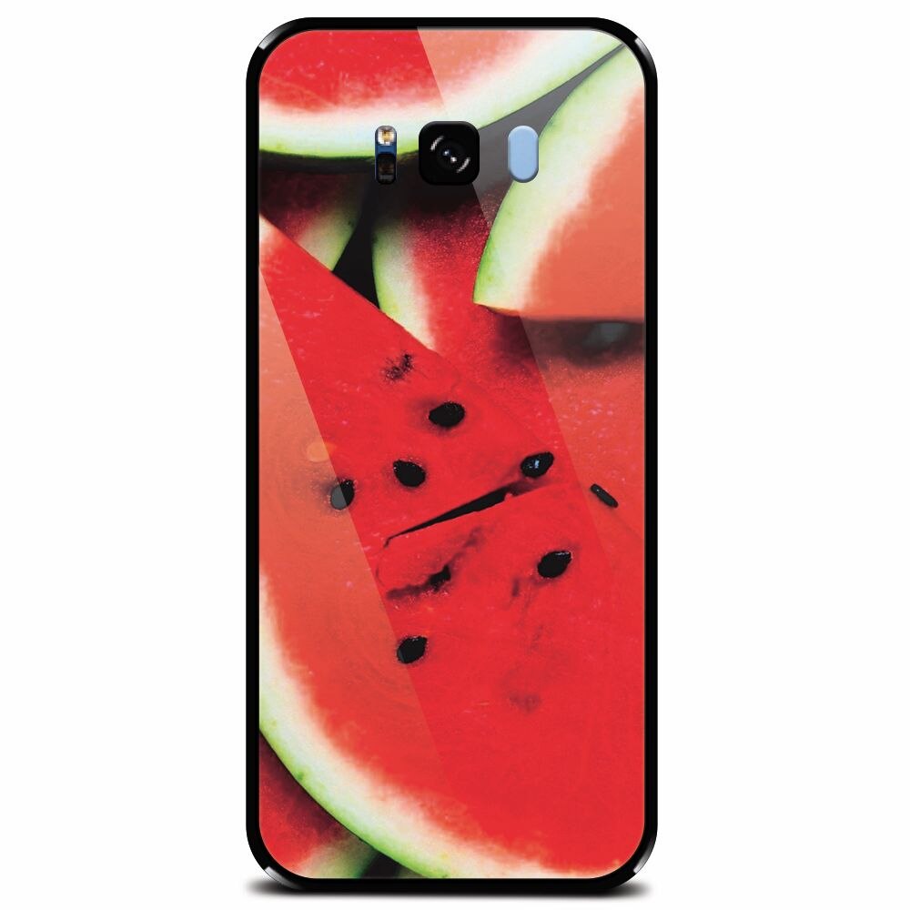 Husa din sticla securizata pentru Samsung Galaxy S8 Plus, S Of Watermelon Slice