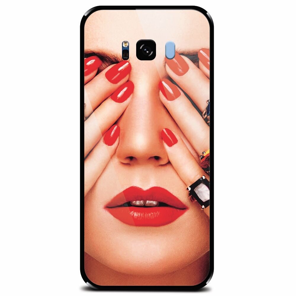 Husa din sticla securizata pentru Samsung Galaxy S8, Rings On All Fingers