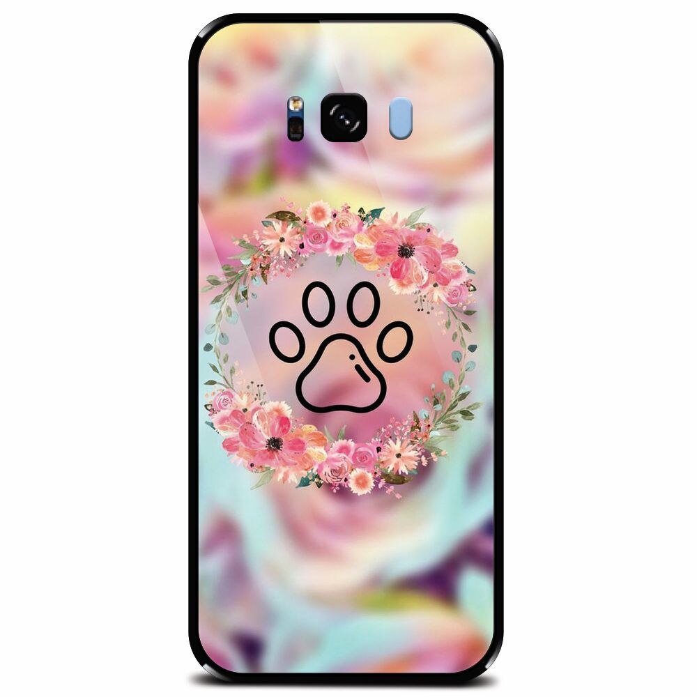 Husa din sticla securizata pentru Samsung Galaxy S8 Plus, Animal Love