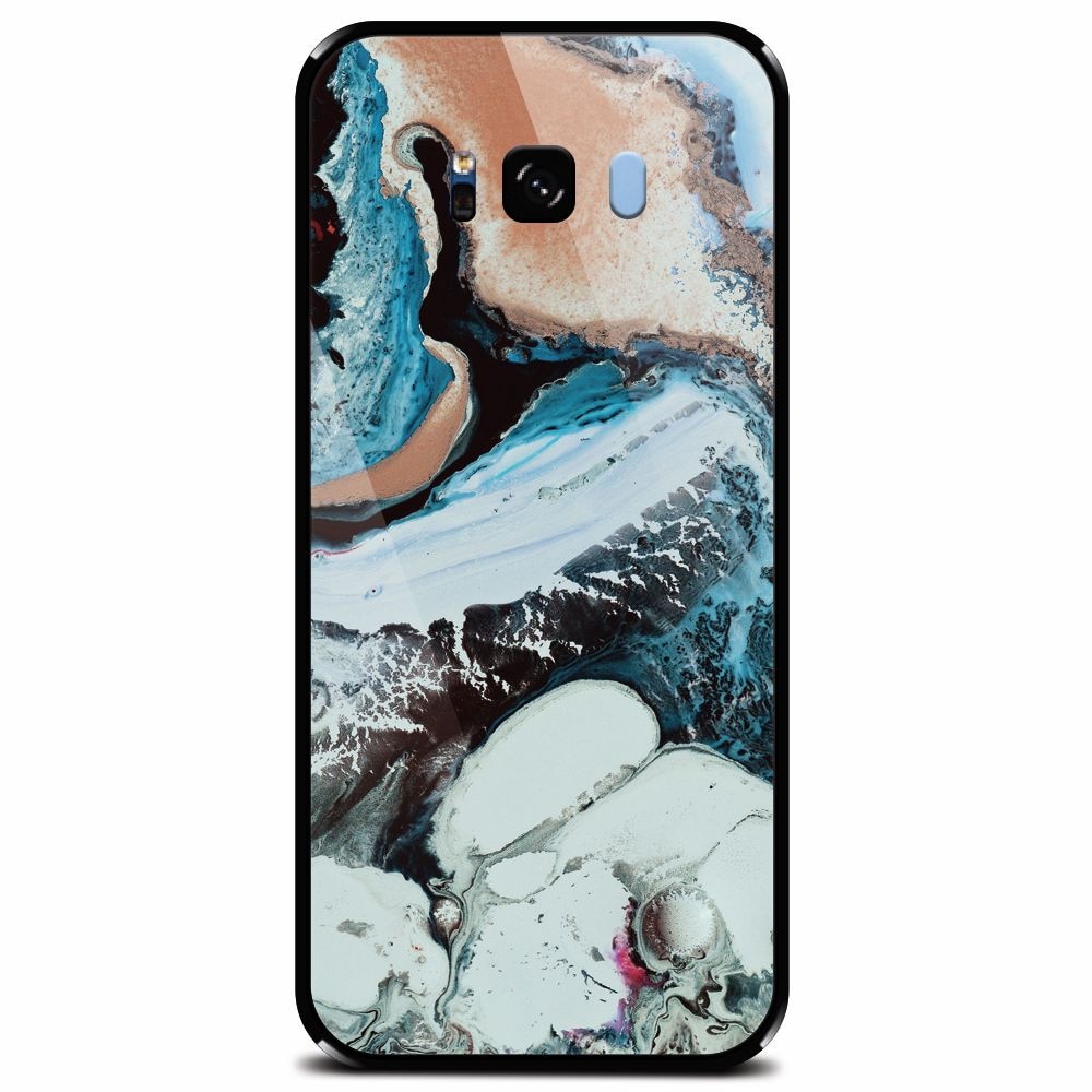 Husa din sticla securizata pentru Samsung Galaxy S8 Plus, Abstract 103