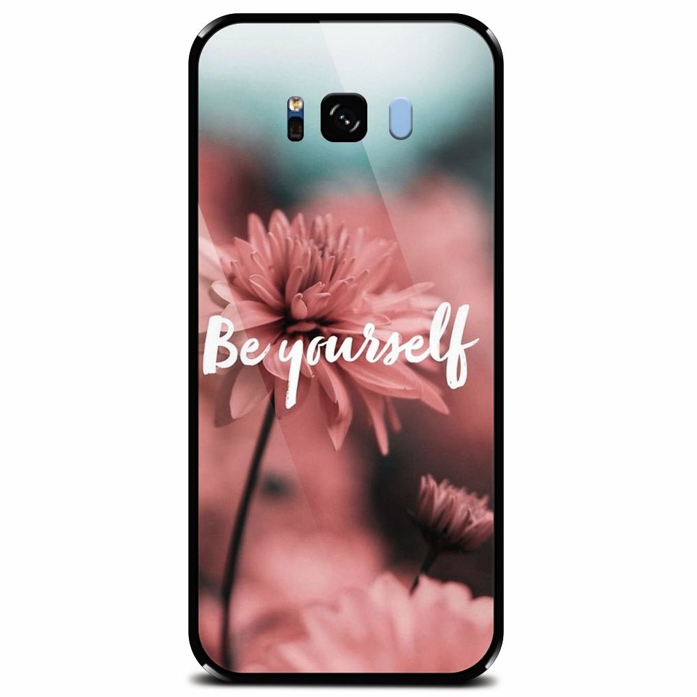 Husa din sticla securizata pentru Samsung Galaxy S8, Be Yourself