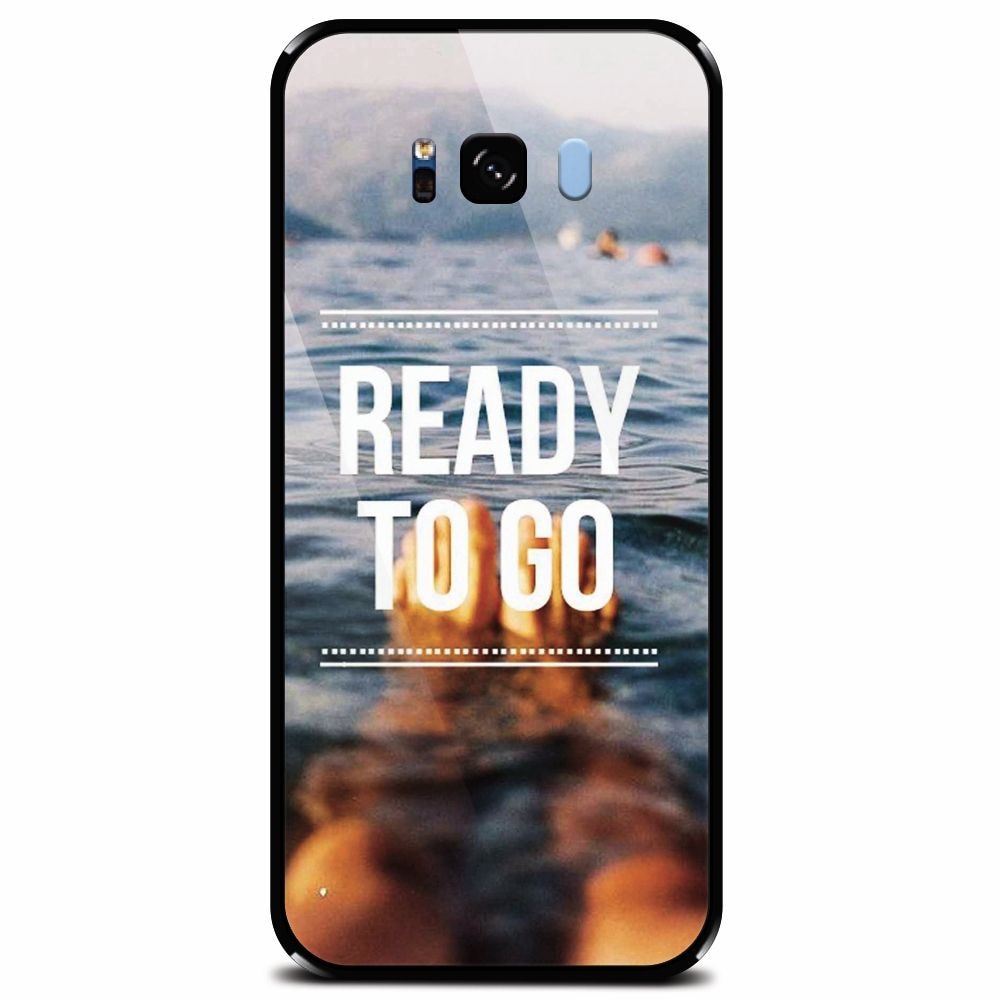 Husa din sticla securizata pentru Samsung Galaxy S8 Plus, Ready To Go Swimming