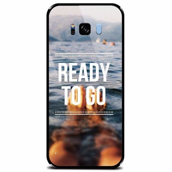 Husa din sticla securizata pentru Samsung Galaxy S8, Ready To Go Swimming Husa din sticla securizata pentru Samsung Galaxy S8, Ready To Go Swimming