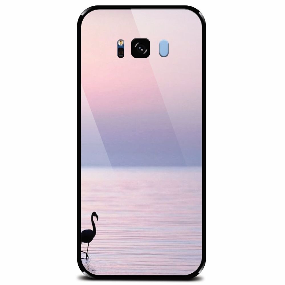Husa din sticla securizata pentru Samsung Galaxy S8 Plus, Flaminsgo Sunset