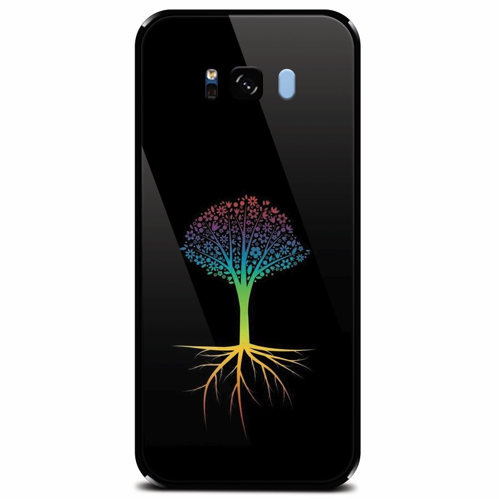 Husa din sticla securizata pentru Samsung Galaxy S8, Tree 001