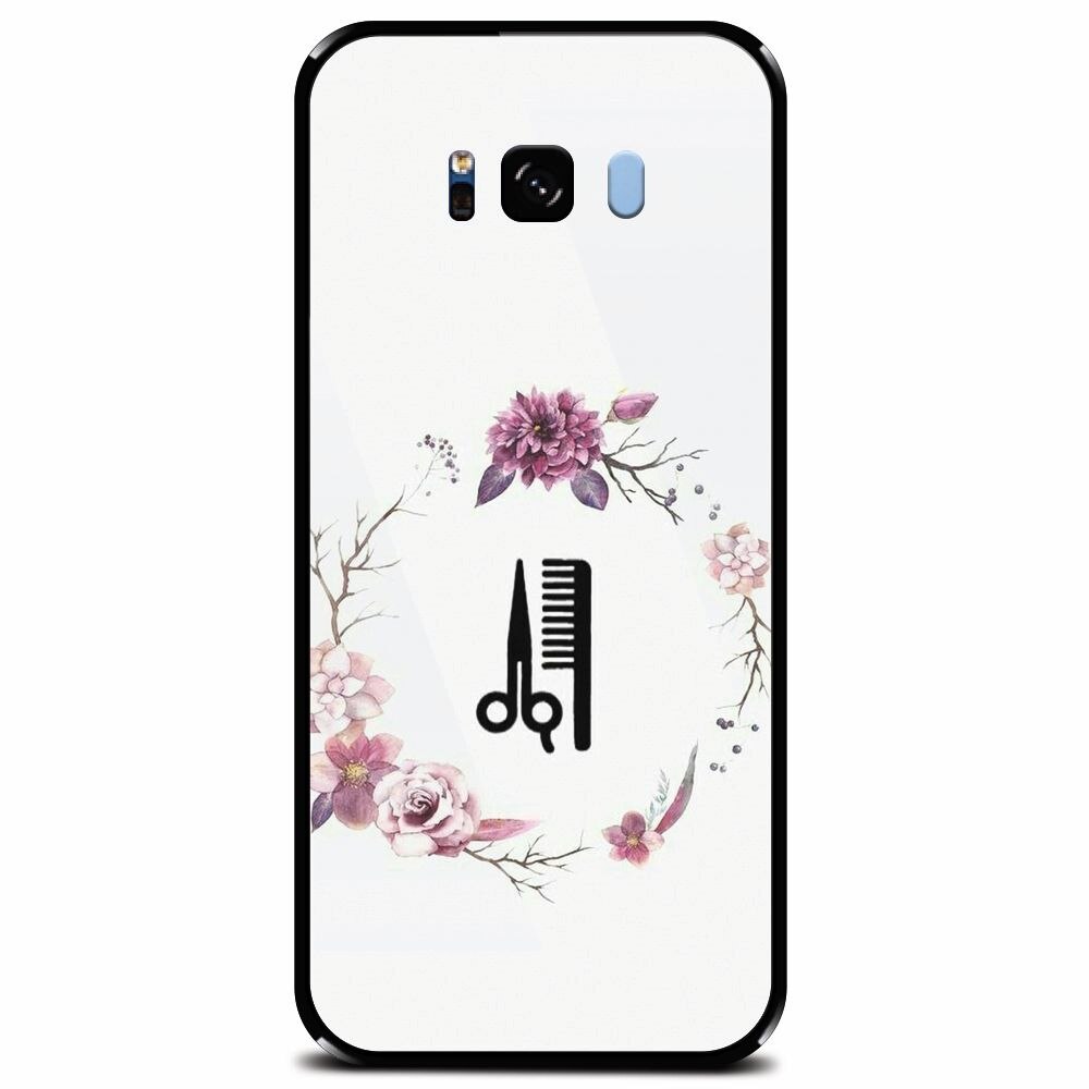 Husa din sticla securizata pentru Samsung Galaxy S8 Plus, Icon Barber