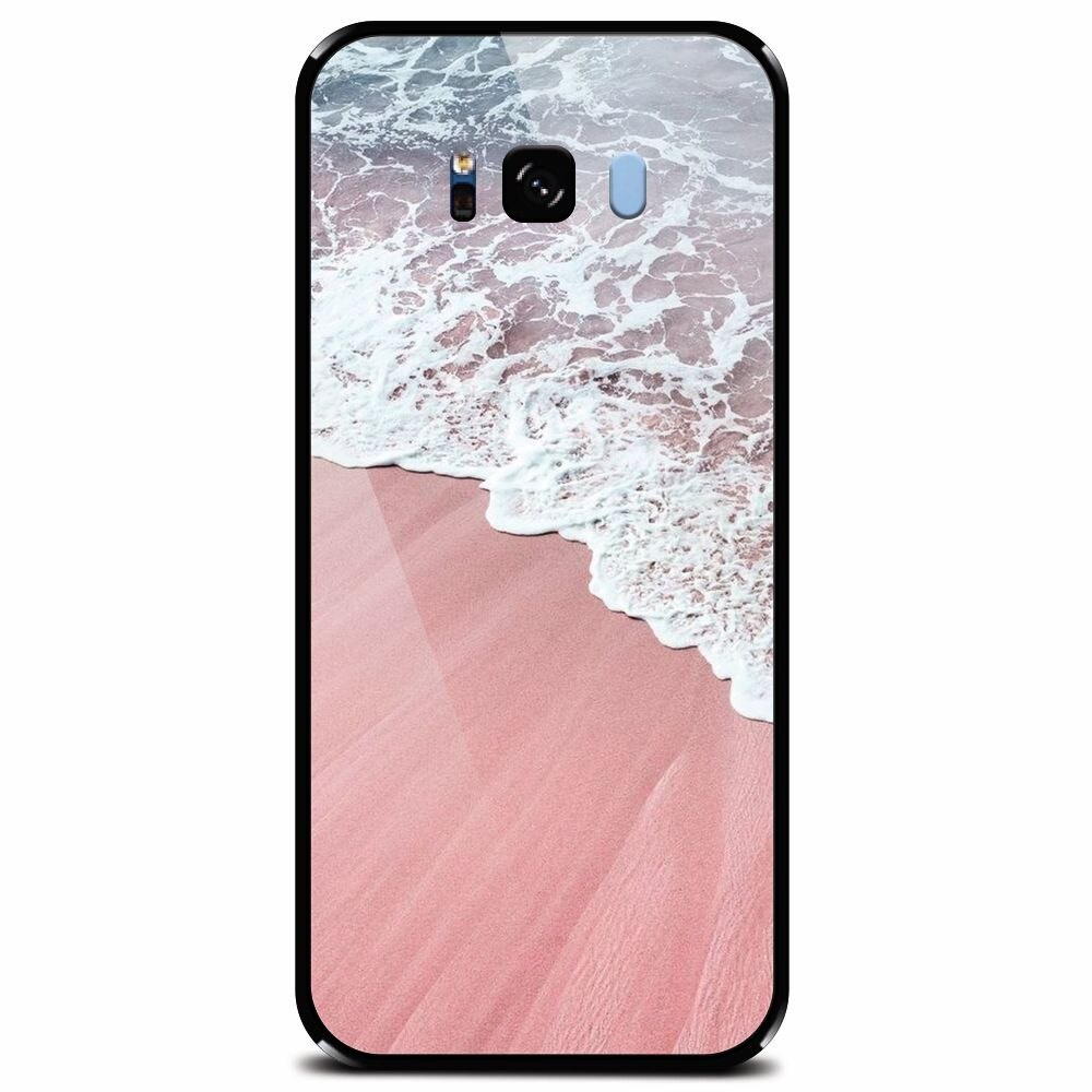 Husa din sticla securizata pentru Samsung Galaxy S8 Plus, Sea Waves