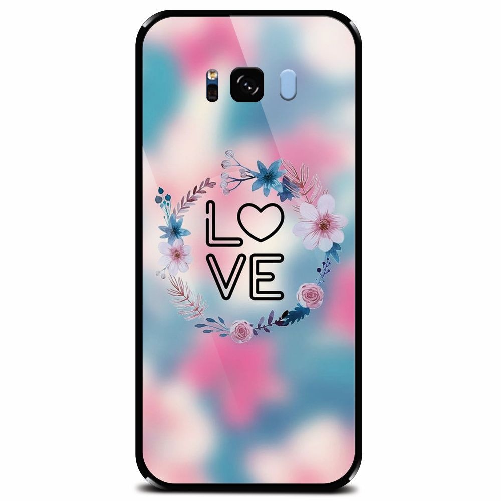 Husa din sticla securizata pentru Samsung Galaxy S8 Plus, Love 001