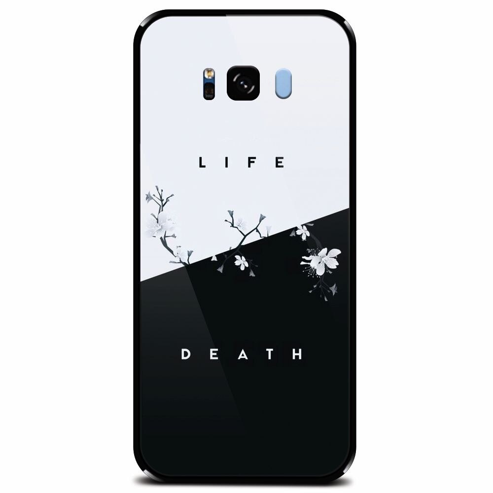 Husa din sticla securizata pentru Samsung Galaxy S8 Plus, Life Vs Death
