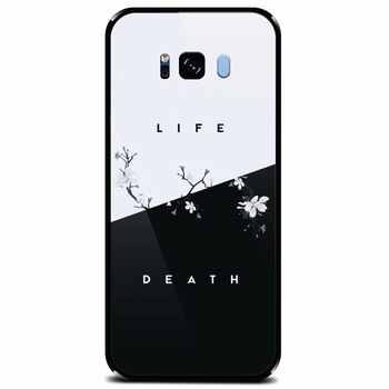 Husa din sticla securizata pentru Samsung Galaxy S8 Plus, Life Vs Death Husa din sticla securizata pentru Samsung Galaxy S8 Plus, Life Vs Death
