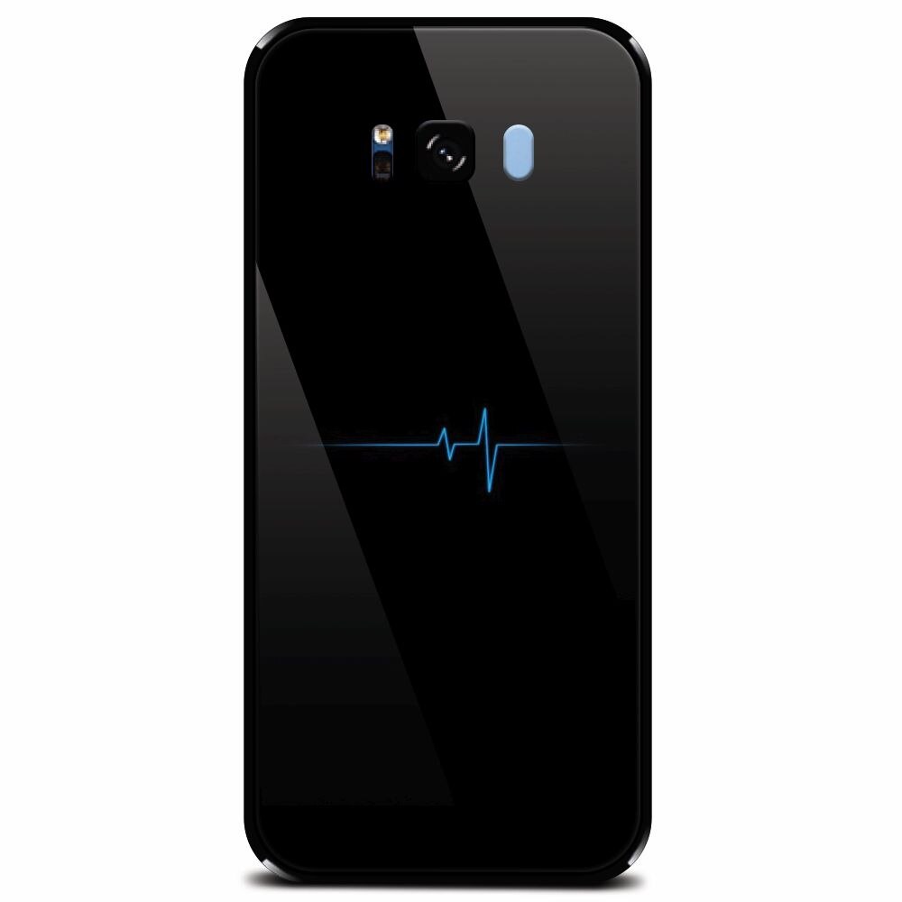 Husa din sticla securizata pentru Samsung Galaxy S8, Heartbeat