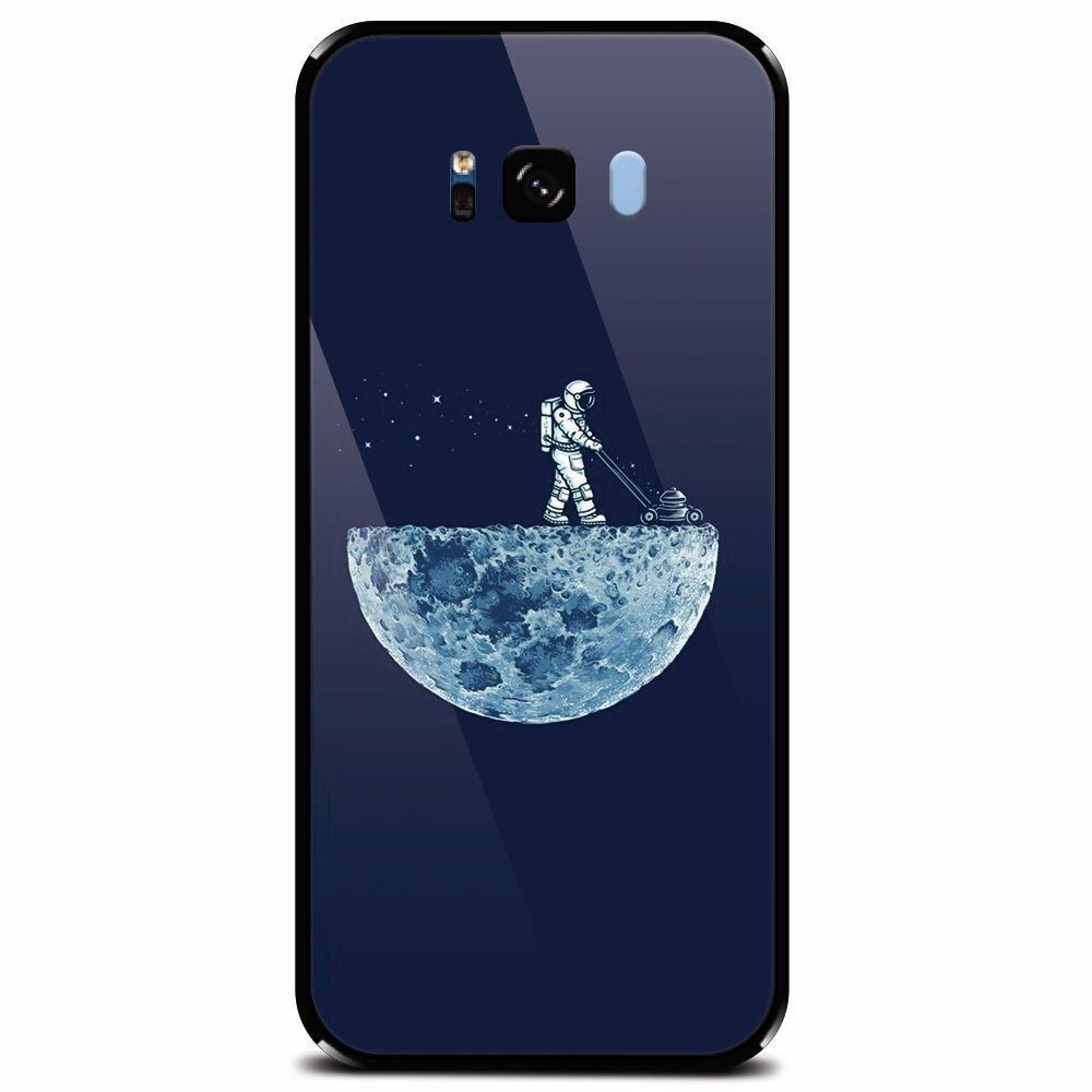 Husa din sticla securizata pentru Samsung Galaxy S8, Astronaut 101