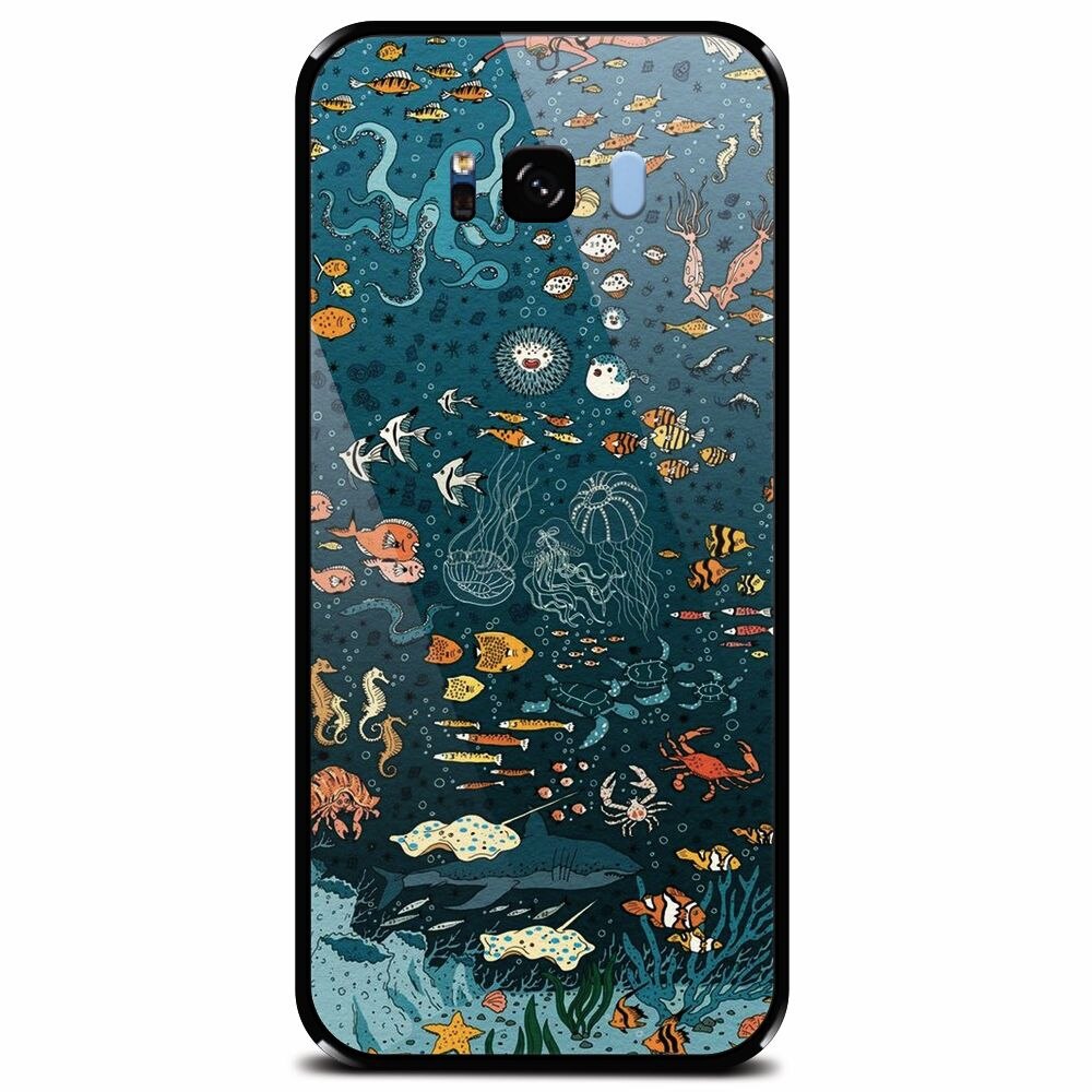 Husa din sticla securizata pentru Samsung Galaxy S8, Under The Sea