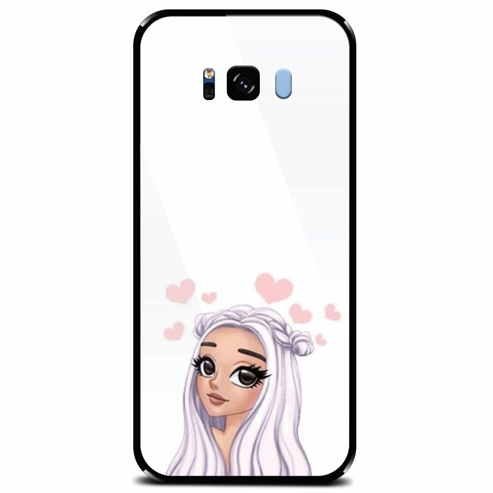 Husa din sticla securizata pentru Samsung Galaxy S8 Plus, Beauty Girl