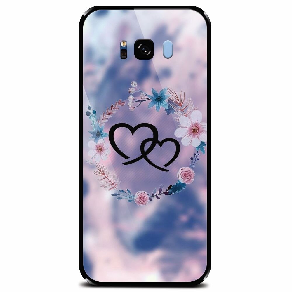 Husa din sticla securizata pentru Samsung Galaxy S8 Plus, Love 002